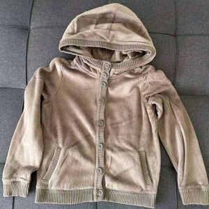 GAP Kids Beige Hooded Cardigan